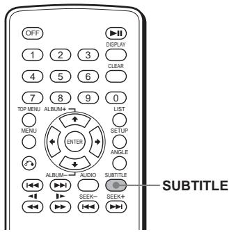 SONY DVX-11A - Displaying the subtitles DVD - 1