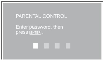 SONY DVX-11A - To set the parental control off - 1