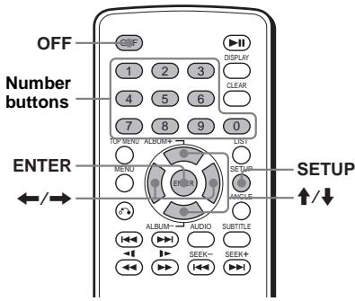SONY DVX-11A - Setting the parental control on FyD - 1