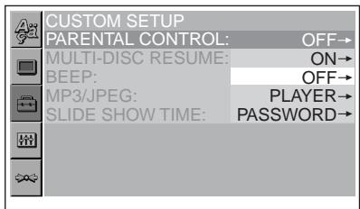 SONY DVX-11A - Control de bloqueo - 2