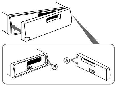 SONY XR-C110 - Aanbrengen van het Voorpaneel - 1