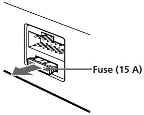 SONY XR-C503 - Fuse replacement - 1