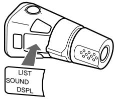 SONY XR-C503 - Preparing the rotary remote - 1