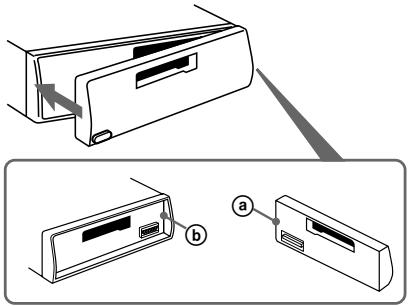 SONY XR-C5110R - Attaching the front panel - 1