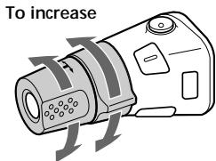 SONY XR-C5110R - Changing the operative direction - 1
