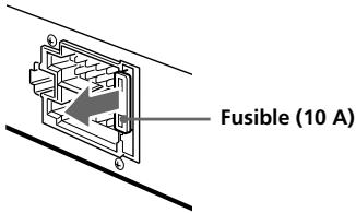 SONY XR-C5300R - Sustitución del fusible - 1