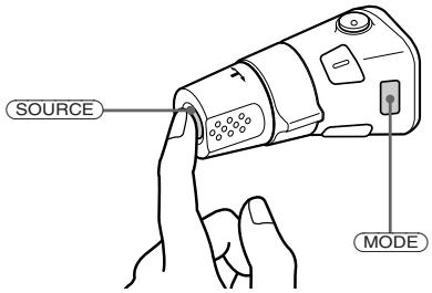 SONY XR-C6090R - Genom att trycka på knapparna (knapparna SOURCE och MODE) - 1