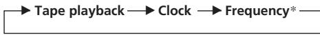 SONY XR-C6090R - Changing the displayed items - 1