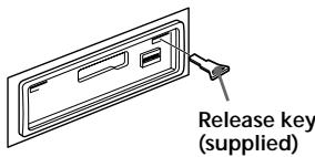 SONY XR-C6210R - Dismounting the unit - 1