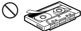 SONY XR-C6210R - Cuidados de los cassettes - 2