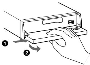 SONY XR-C6220R - Retirar o paine frontal - 1