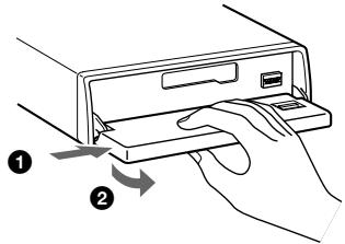 SONY XR-C6220R - Detaching the front panel - 1