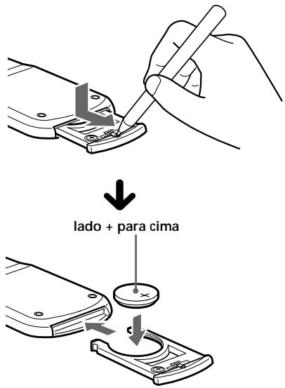 SONY XR-C7500RX - Substituição da pilha de lítio - 1
