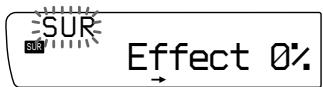 SONY XR-C750RDS - Adjusting the effect level - 3