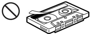 SONY XR-C750RDS - Cuidados de los cassettes - 2
