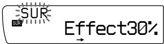 SONY XR-C850RDS - Adjusting the effect level - 4