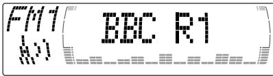 SONY XR-M500R - Displaying the station name - 1
