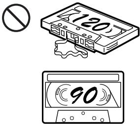 SONY XR-M500R - Cuidados de los cassettes - 3