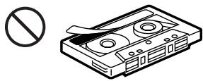 SONY XR-M500R - Cuidados de los cassettes - 2