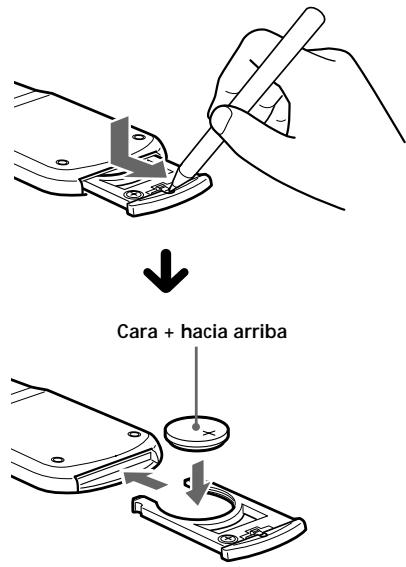 SONY XR-M500R - Sustitución de la pila de litio - 1