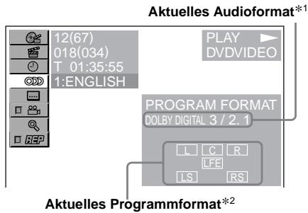 SONY DVX-11B - Wahlen Sie mit ↑↓ die Option „(AUDIO) aus und drücken Sie (ENTER). - 1