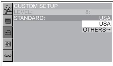 SONY DVX-11B - Modification de la zone et de son niveau de classification des films - 2