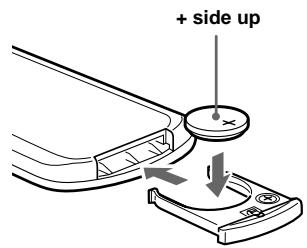 SONY DVX-11B - Replacing the lithium battery - 3