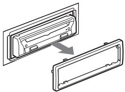 SONY DVX-11B - Rimuovere la cornice di protezione. - 2