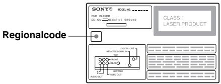 SONY DVX-11B - Regionalcode - 1