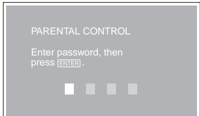 SONY DVX-11B - To set the parental control off - 1