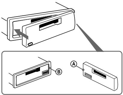 SONY XR-L210 - Attaching the front panel - 1