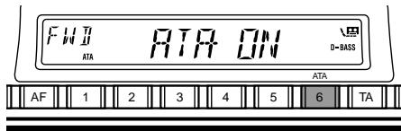 SONY XR-L240 - Radio reception during fast-forwarding or rewinding of a tape - 1