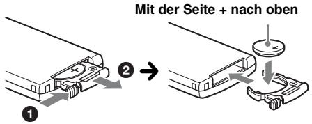 SONY MEX-BT3800U - Austauschen der Lithiumbatterie der Kartenfernbedienung - 1