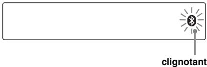 SONY MEX-BT3800U - Appuyez sur la touche (BT) et maintenez-la enfoncée jusqu'à ce que l'indication « clignote (environ 5 secondes). - 1