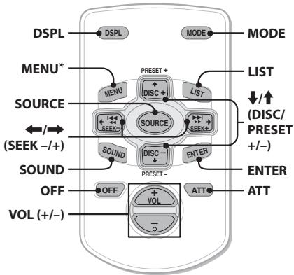 SONY CDX-GT40U - RM-X114 Remote commander - 1