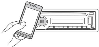 SONY DRIVE S - Touch the N-Mark part of the unit with the N-Mark part of the smartphone. - 1