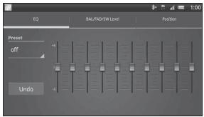 SONY DRIVE S - Vornehmen von Klangeinstellungen - 1