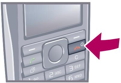 SONY CEDAR - Pour mettre le téléphone sous tension - 1
