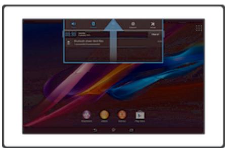 SONY XPERIA TABLET Z (SGP312FR) - Vérification des notifications et des activités en cours - 2