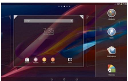 SONY XPERIA TABLET Z (SGP312FR) - Pour aller à l'écran Accueil - 1