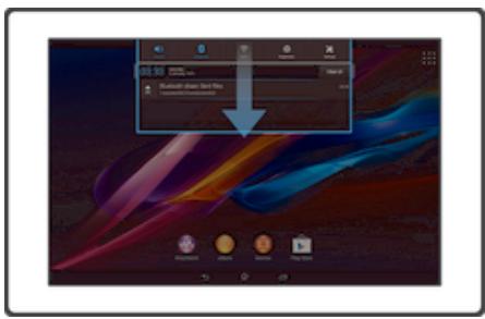SONY XPERIA TABLET Z (SGP312FR) - Vérification des notifications et des activités en cours - 1