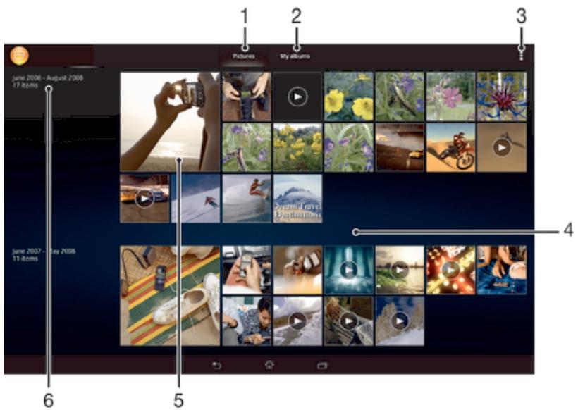 SONY XPERIA TABLET Z (SGP312FR) - Visualiser des photos et des vidéos - 1