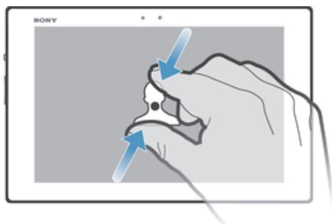 SONY XPERIA TABLET Z (SGP312FR) - Pour effectuer un zoom - 1