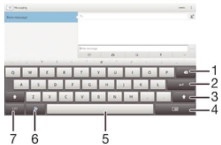 SONY XPERIA TABLET Z (SGP321FR) - Utilisation du clavier virtuel - 1