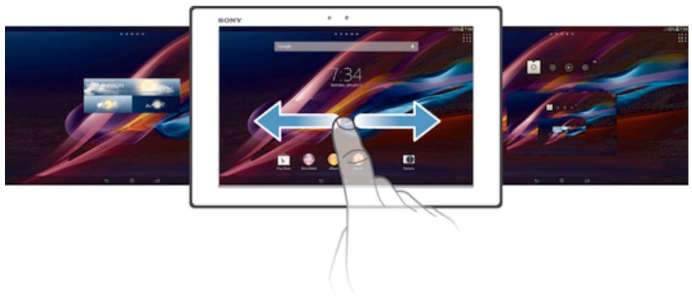 SONY XPERIA TABLET Z (SGP321FR) - Écran d'accueil - 1