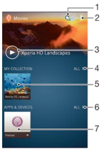 SONY XPERIA Z2 SGP511E1, SGP521E1 - Regarder des vidéos dans l'application Films - 1