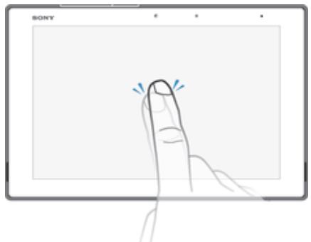 SONY XPERIA Z2 TABLET - Utiliser l'écran tactile - 1