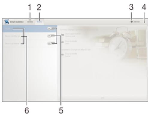 SONY XPERIA Z2 TABLET - Contrôler les accessoires et les réglages avec Connexion intelligente - 1