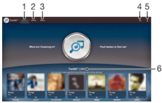 SONY XPERIA Z2 TABLET - Reconnaître de la musique avec TrackID™ - 1