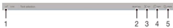 SONY XPERIA Z2 TABLET - Barre d'application - 1